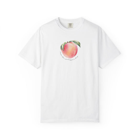 Sweeter Than A Peach In Honey Unisex Garment-Dyed T-shirt