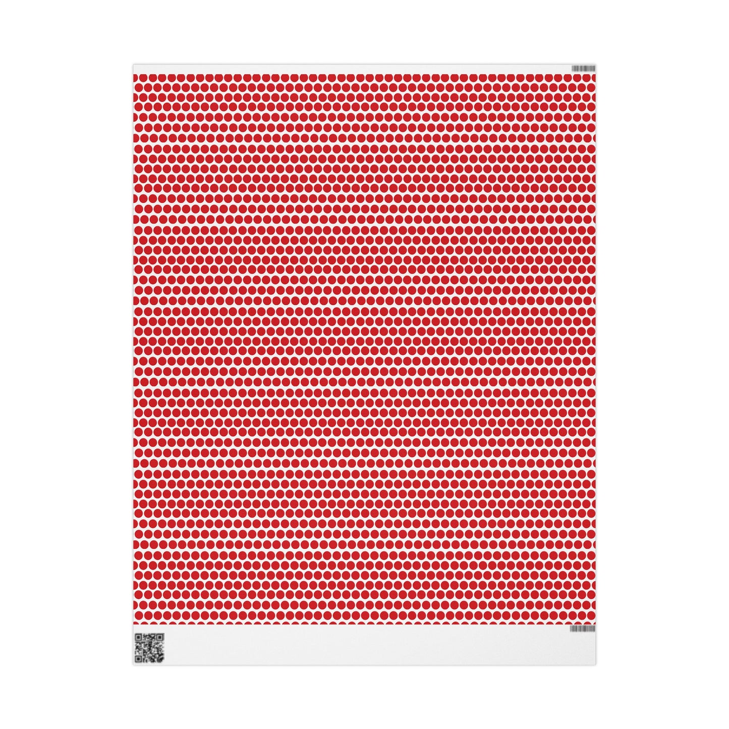 Red Polka Dot Wrapping Paper | Luxury Matte or Glossy Gift Wrap, 90gsm Fine Art Paper, 3 Sizes