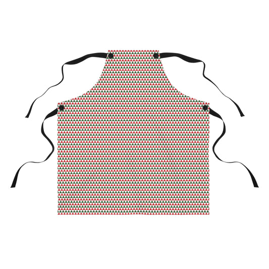 Christmas Red & Green Triangles Apron