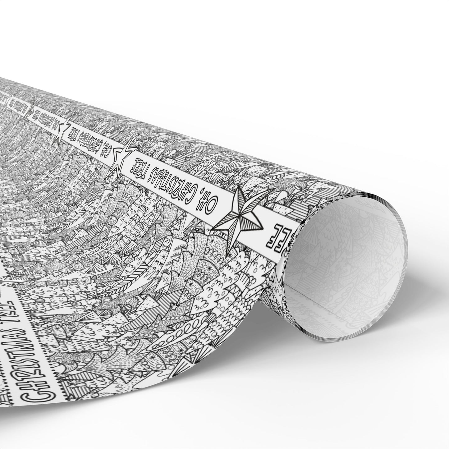 Oh, Christmas Trees | Coloring Activity Wrapping Paper