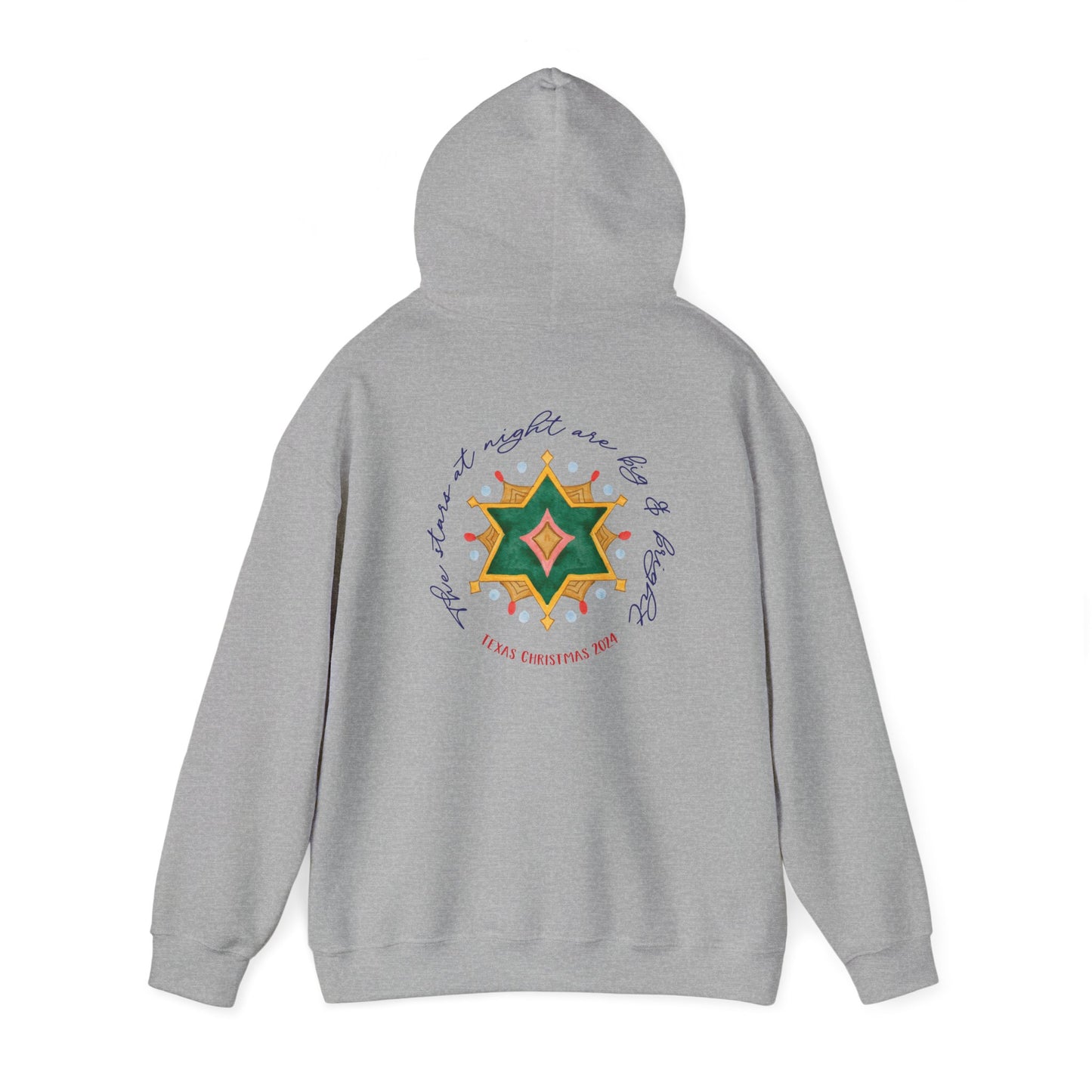 Texas Christmas Eastern Star Unisex Heavy Blend™ Hooded Sweatshirt