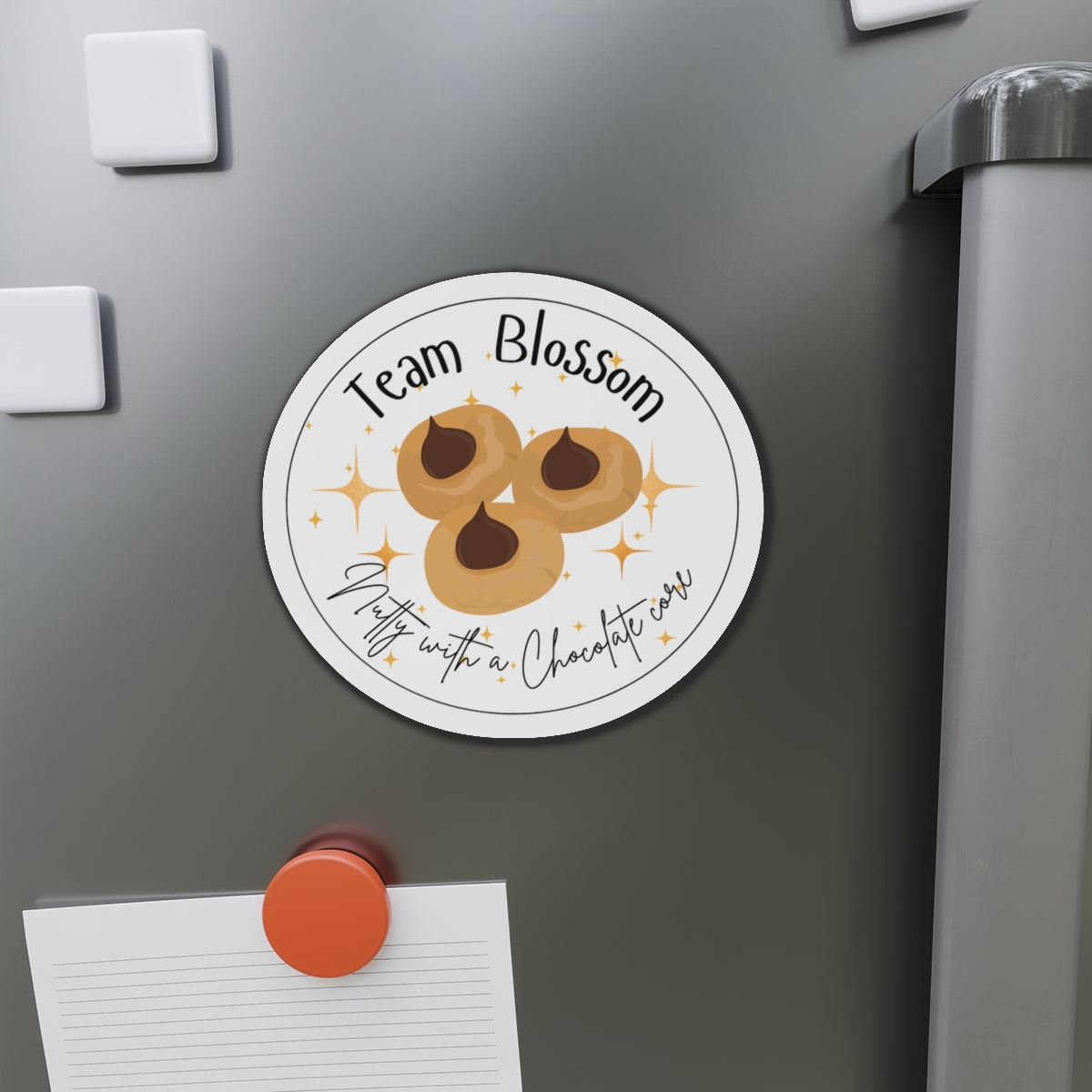 Team Blossom Magnet | Nutty with a Chocolate Core
