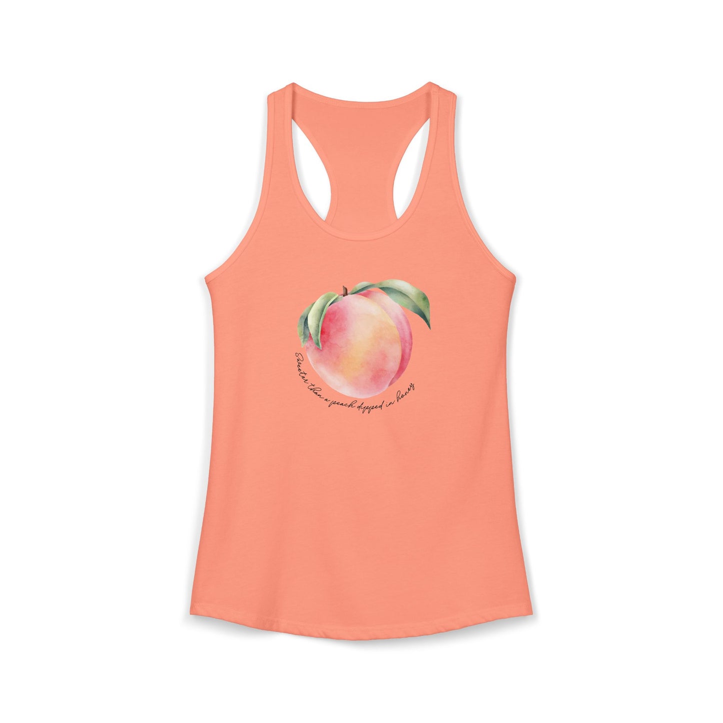 Sweeter Than A Peach In Honey Women's Ideal Racerback Tank