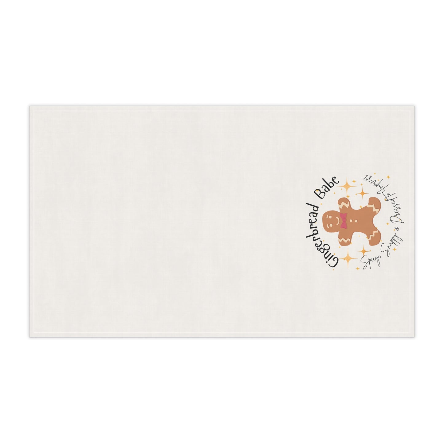 Team Gingerbread Hand Towel | Spicy, Snappy, & Dressed to Impress