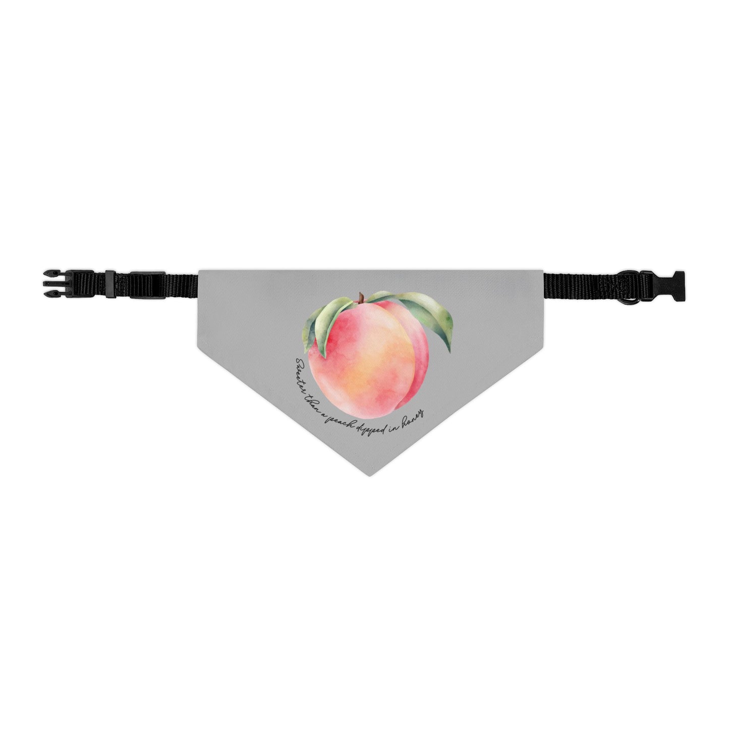 Sweet As A Peach Dipped In Honey Clip-On Pet Bandana Collar