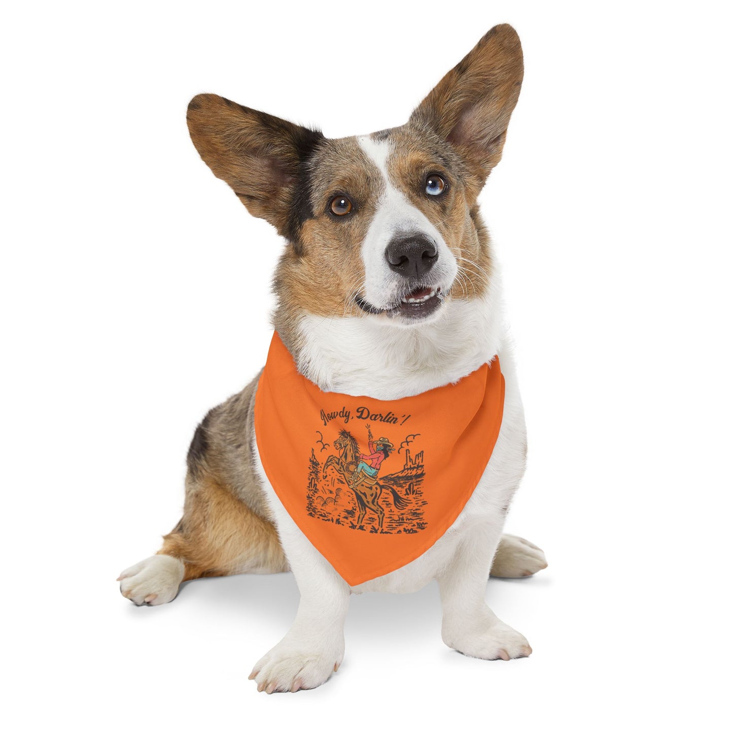 Howdy, Darlin'! Western Love Clip-On Pet Bandana Collar