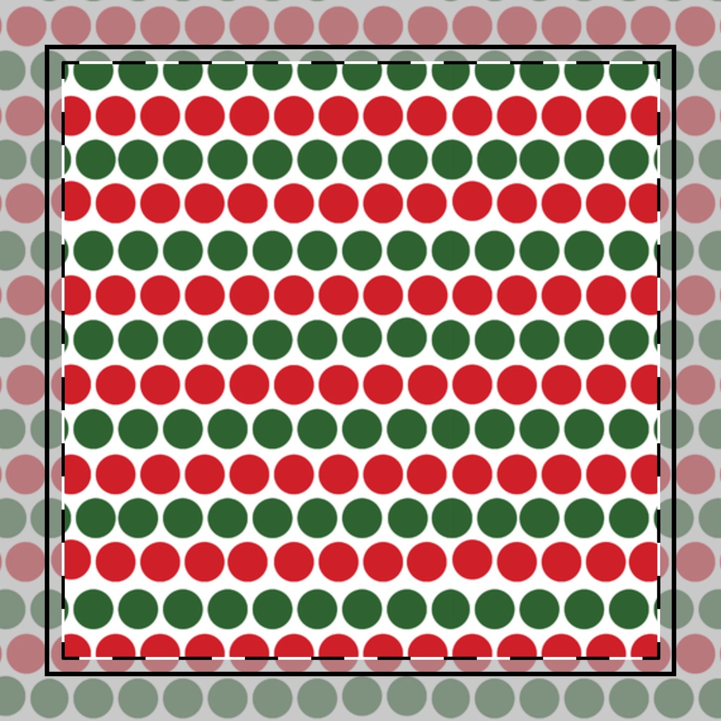 Christmas Polka Dots Cotton Twill Napkin