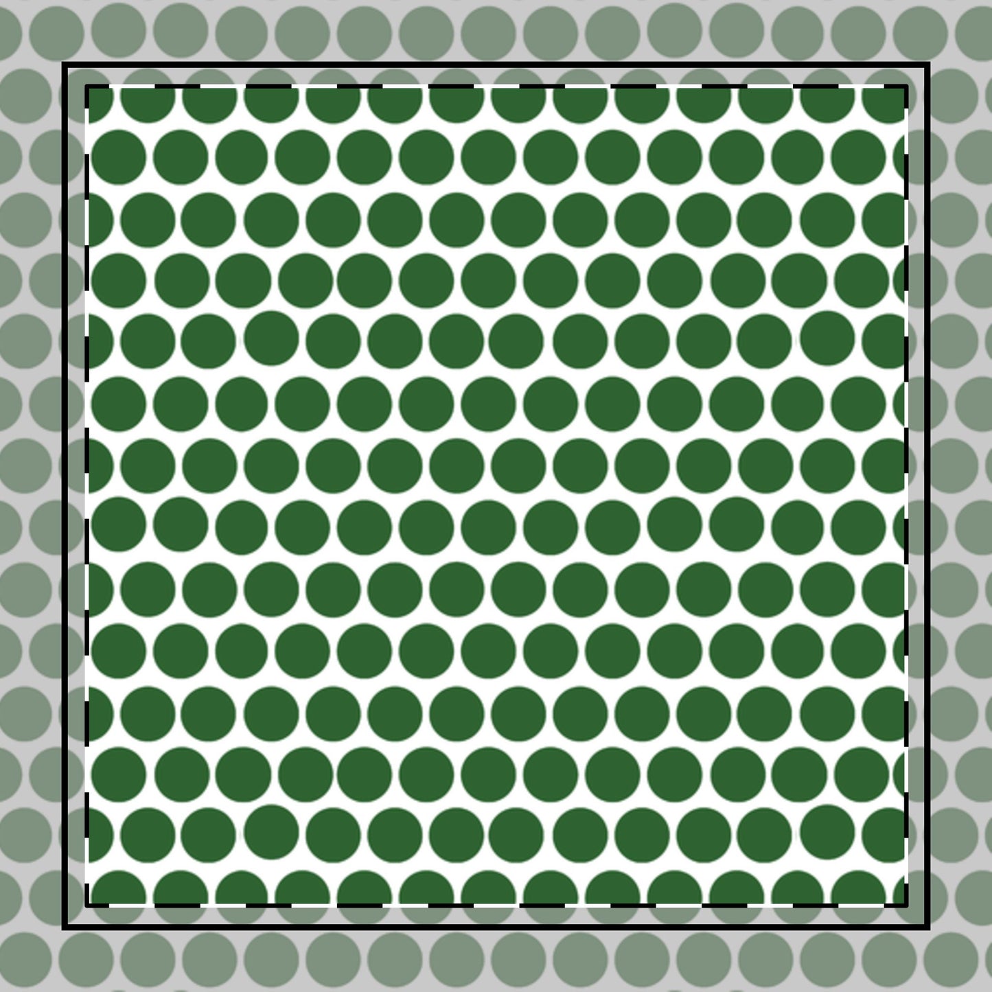 Green Polka Dot Cotton Twill Napkin