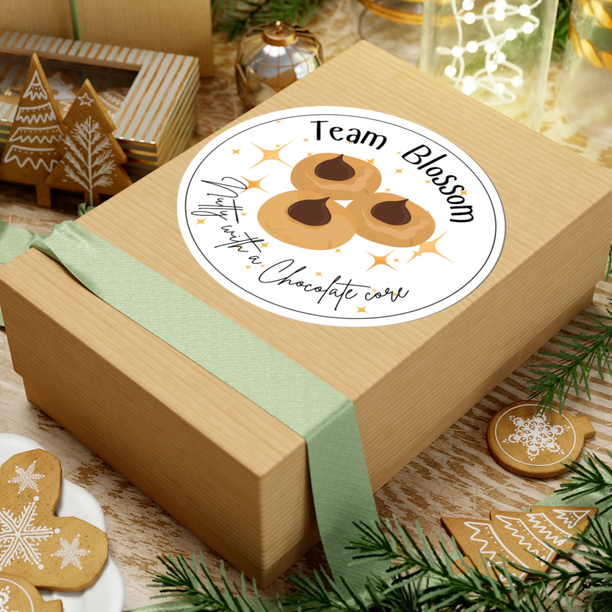 Team Blossom Sticker | Nutty with a Chocolate Core