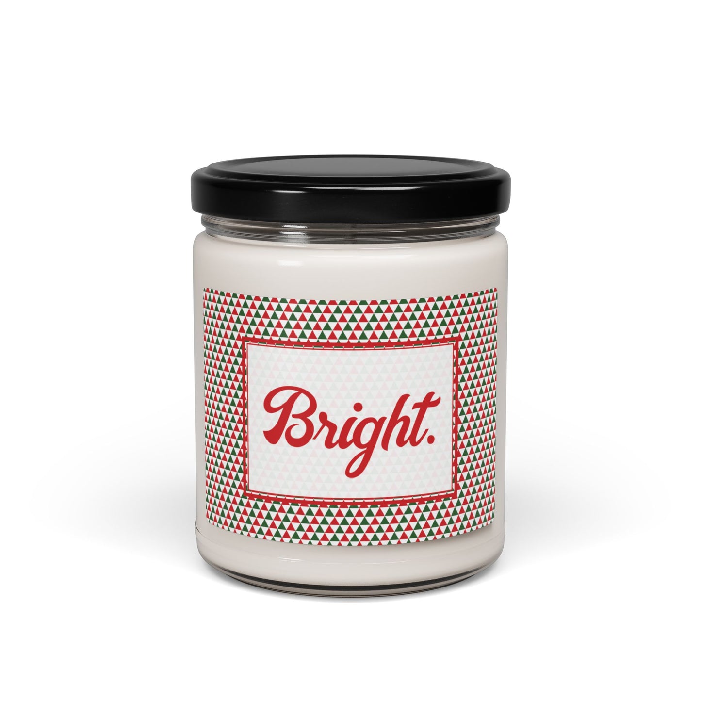 Bright- Christmas Triangles Party Scented Soy Candle, 9oz