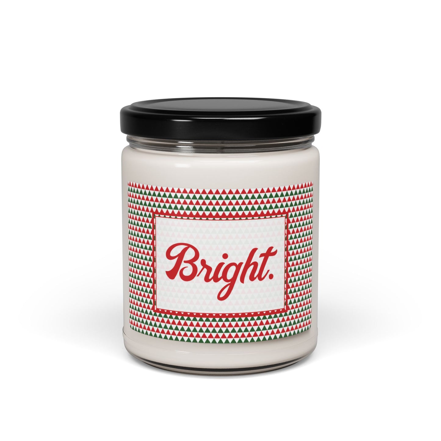 Bright- Christmas Triangles Scented Soy Candle, 9oz