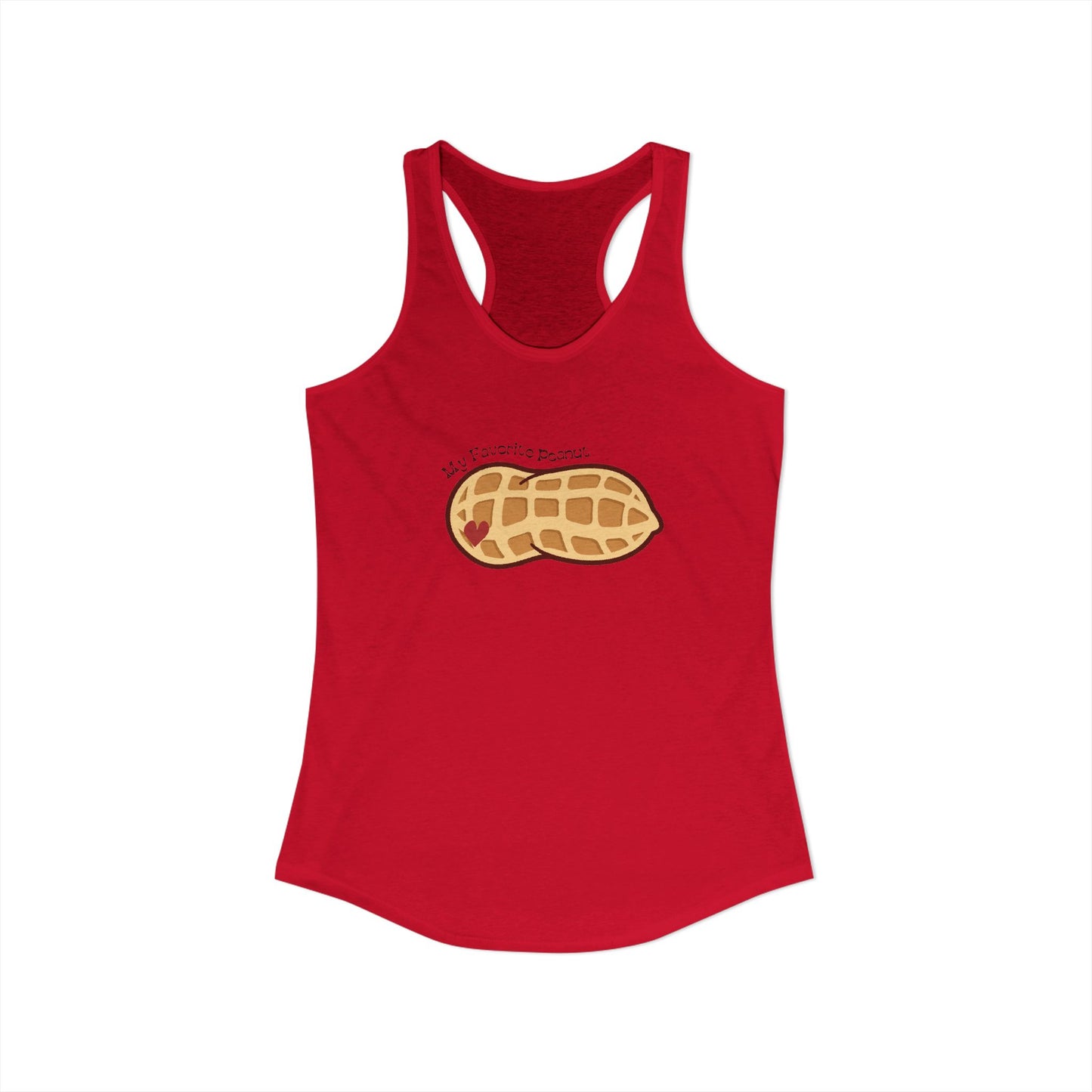 My Favorite Peanut Women's Ideal Racerback Tank