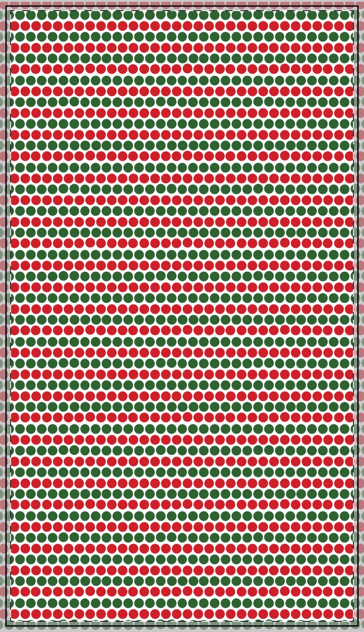 Christmas Polka Dots Square/Rectangle Tablecloths