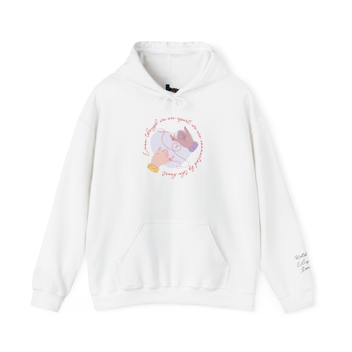 Apart But Connected By Heart Unisex Heavy Blend™ Hooded Sweatshirt