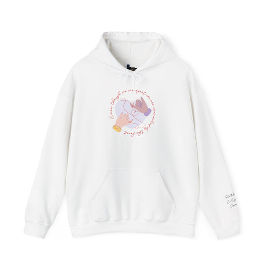 Apart But Connected By Heart Unisex Heavy Blend™ Hooded Sweatshirt