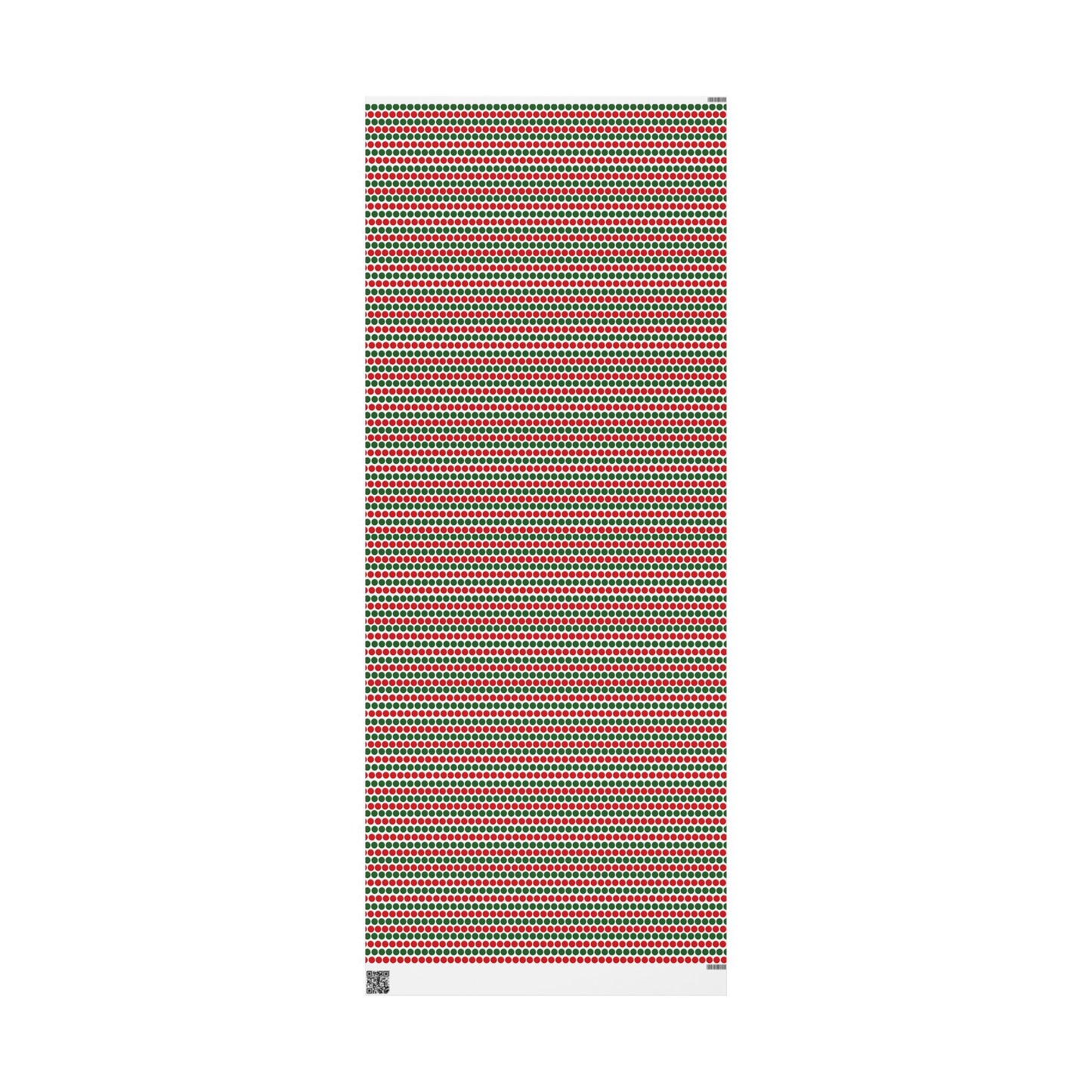 Christmas Polka Dot Stripes Wrapping Paper