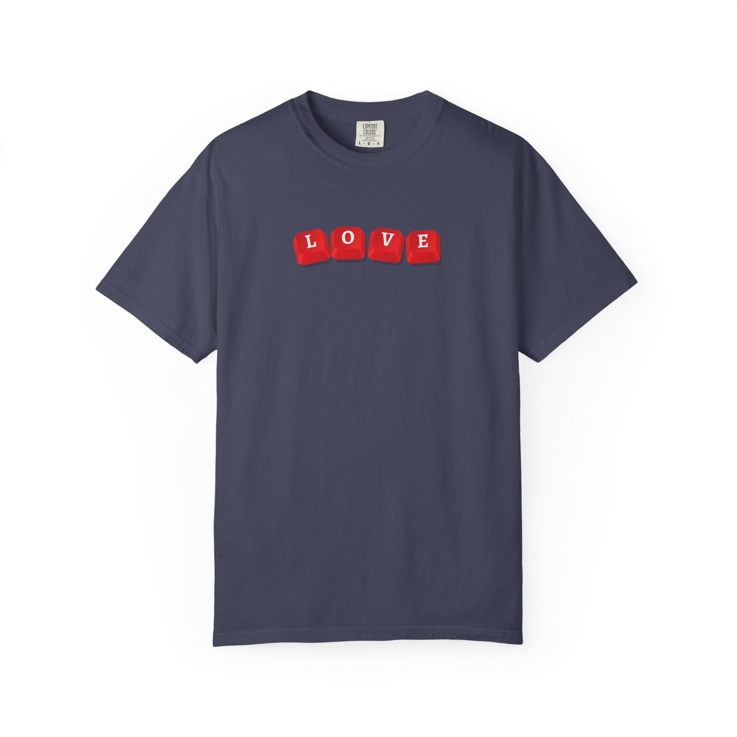 LOVE Key Caps Unisex Garment-Dyed T-shirt