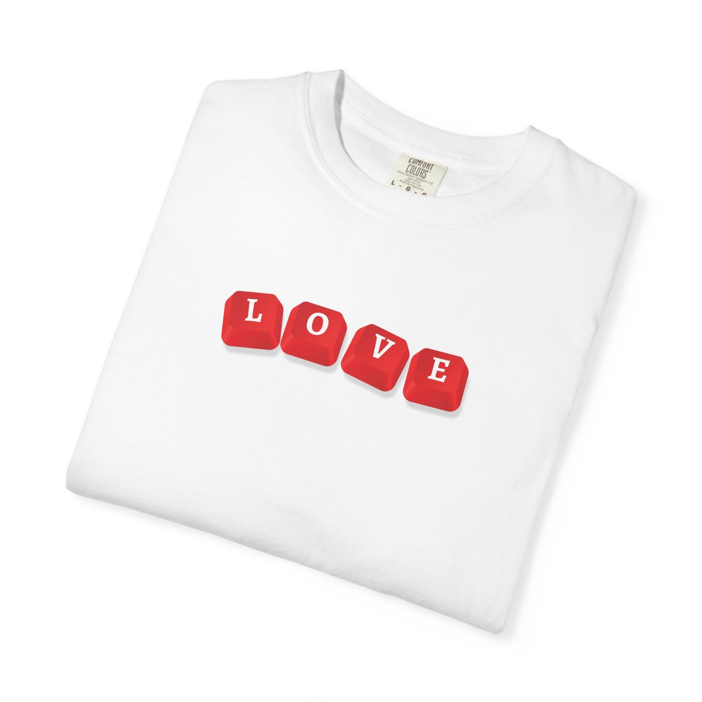 LOVE Key Caps Unisex Garment-Dyed T-shirt