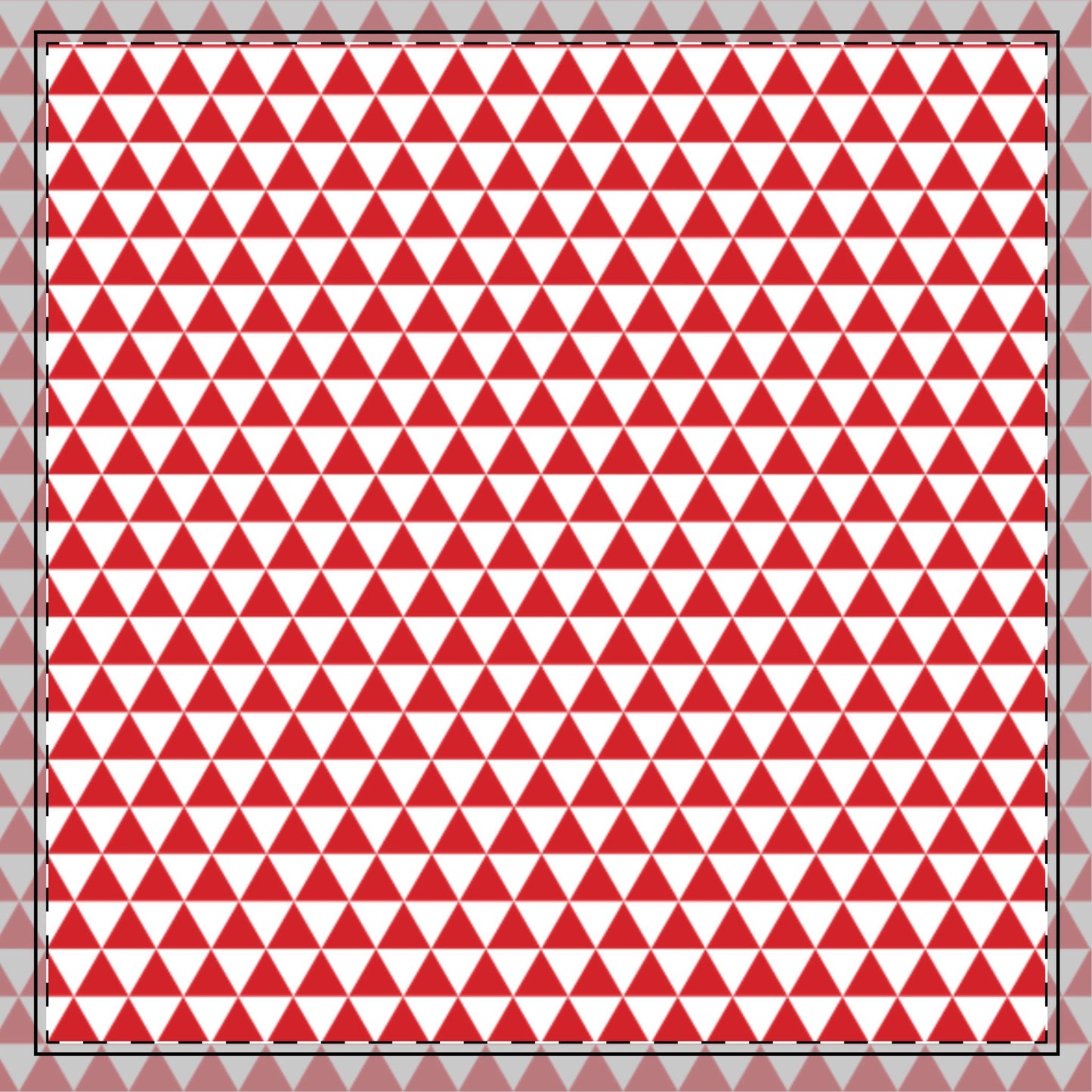 Red Triangles Cotton Twill Napkin