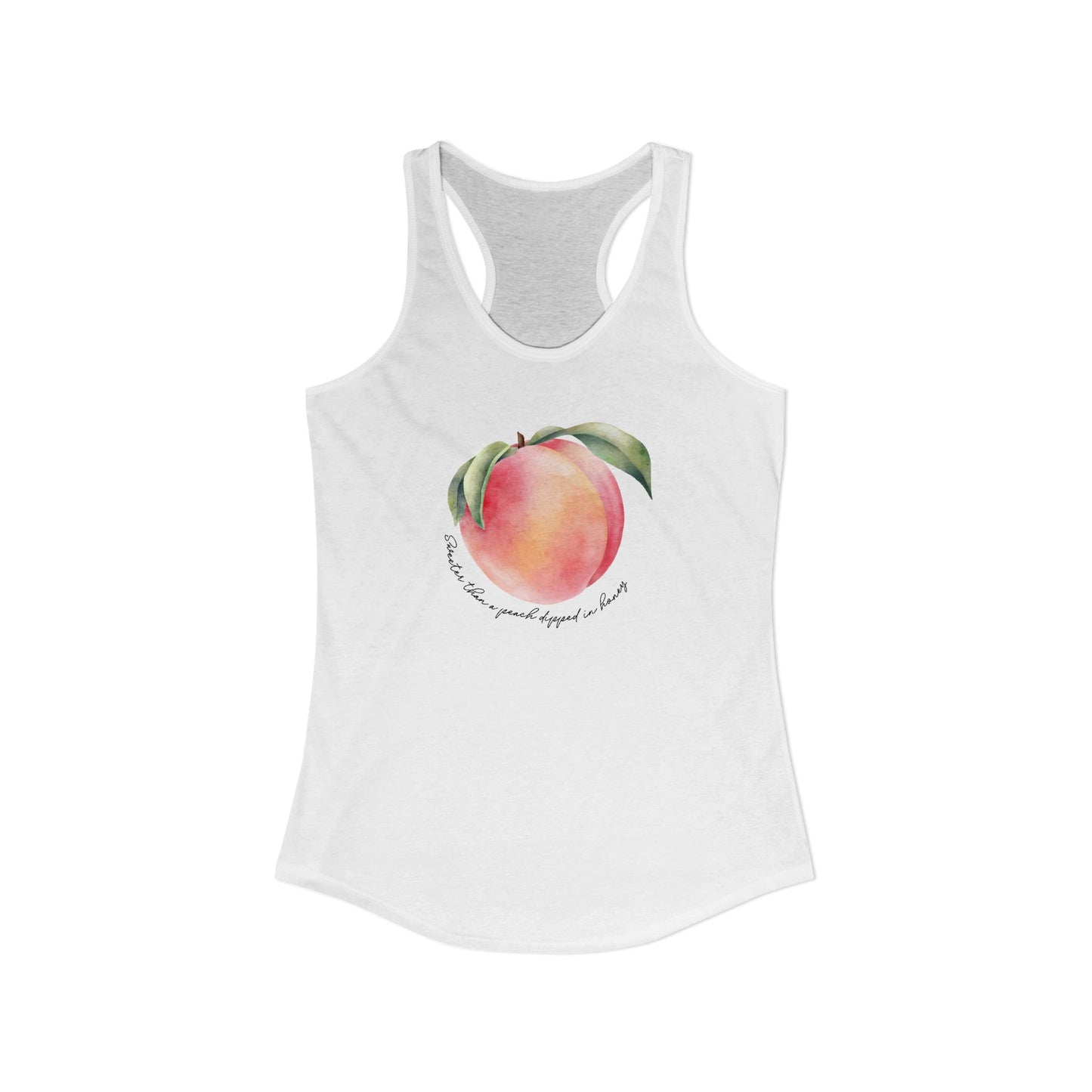 Sweeter Than A Peach In Honey Women's Ideal Racerback Tank