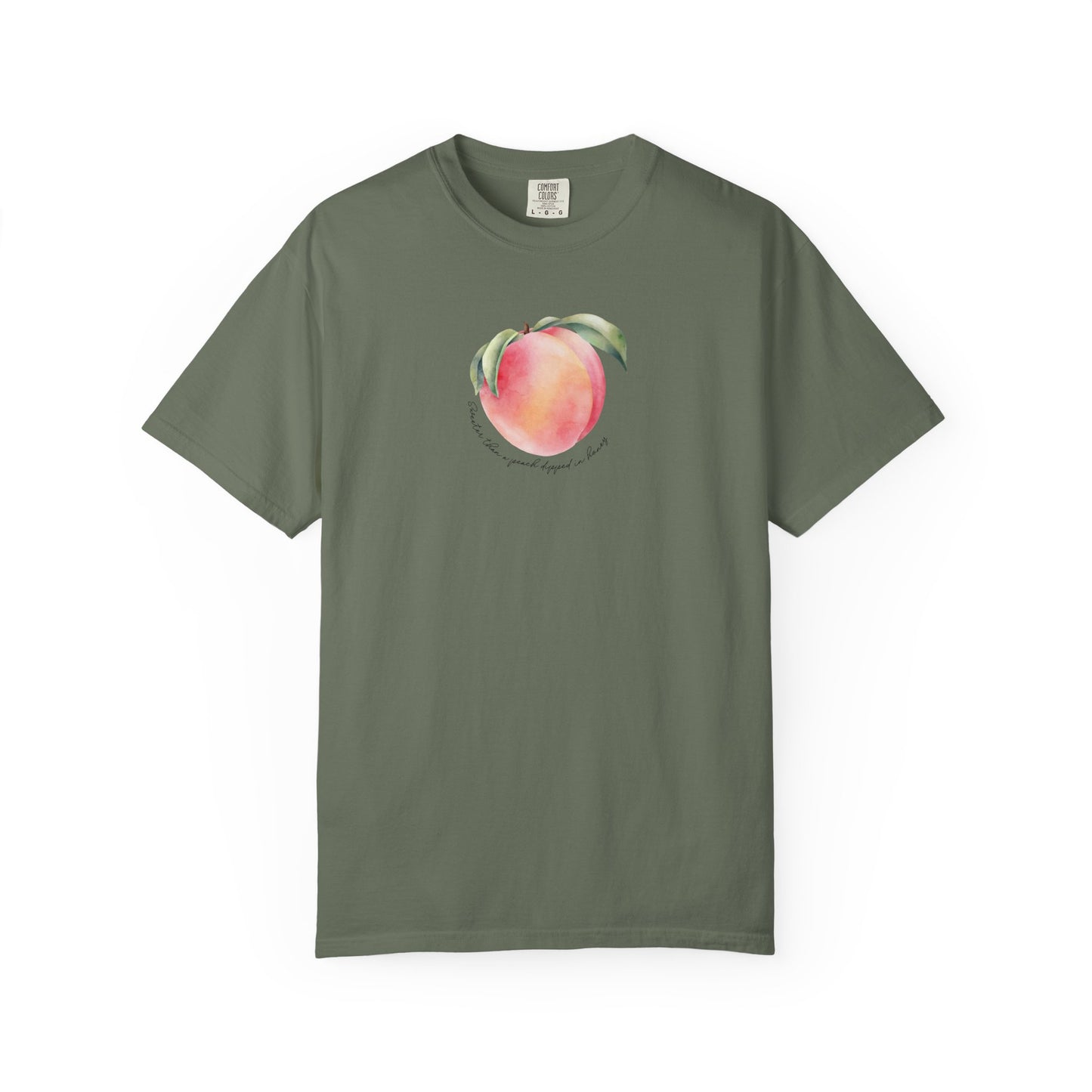 Sweeter Than A Peach In Honey Unisex Garment-Dyed T-shirt