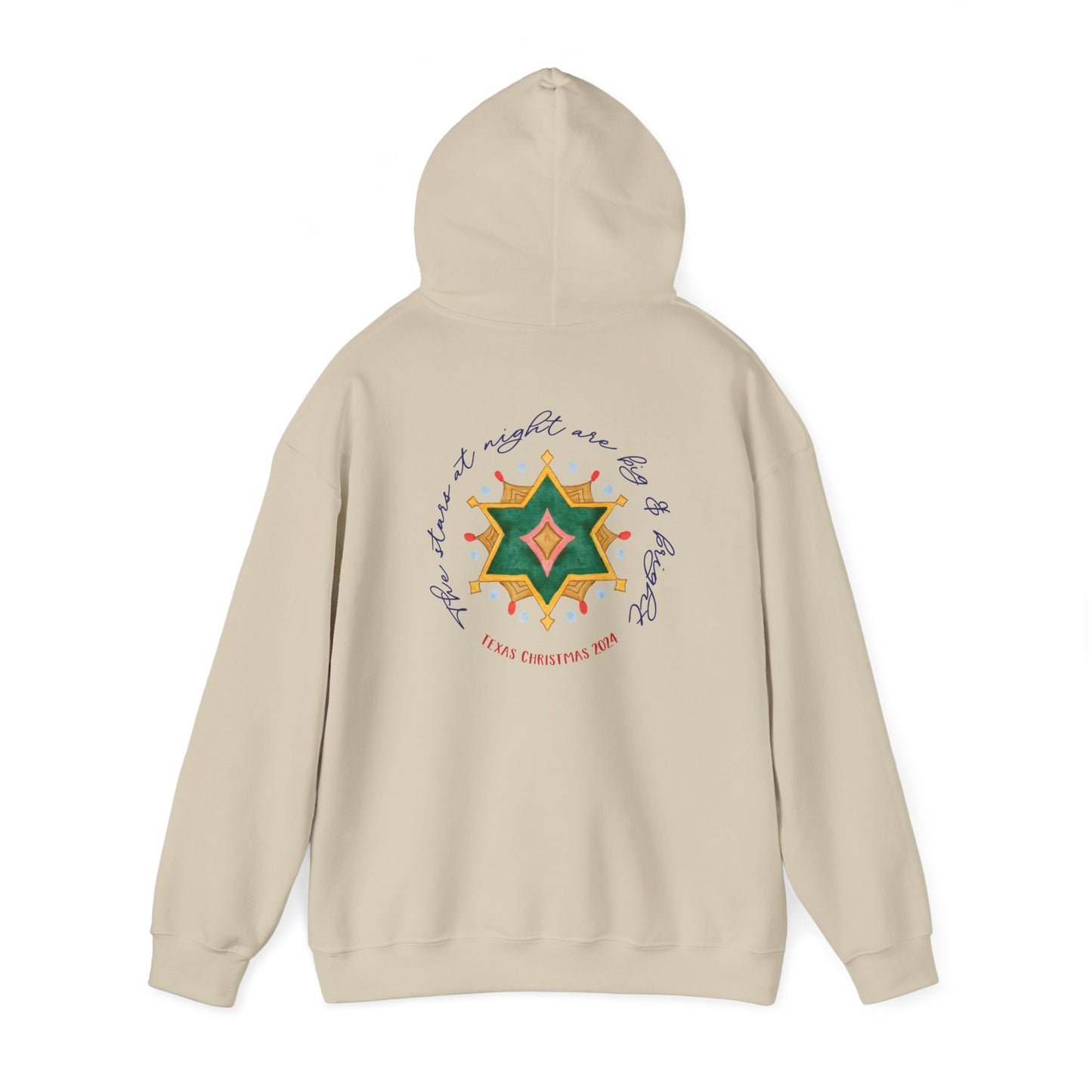 Texas Christmas Eastern Star Unisex Heavy Blend™ Hooded Sweatshirt