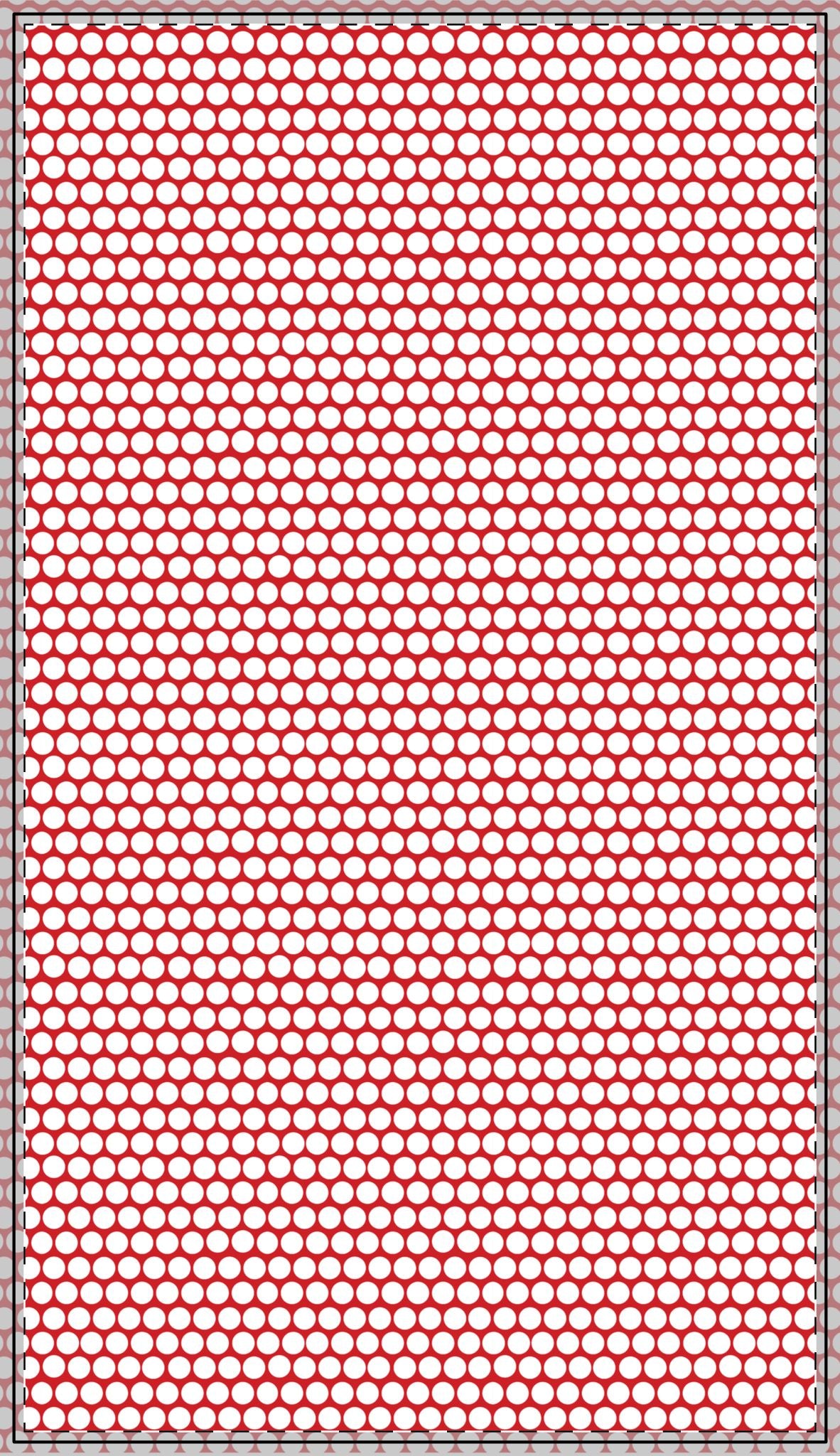 White Polka Dots on Red Square/Rectangle Tablecloths