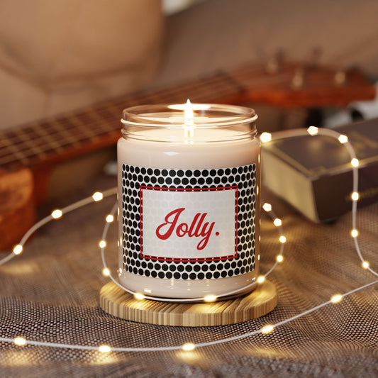 Jolly- Black Polka Dots Scented Soy Candle, 9oz