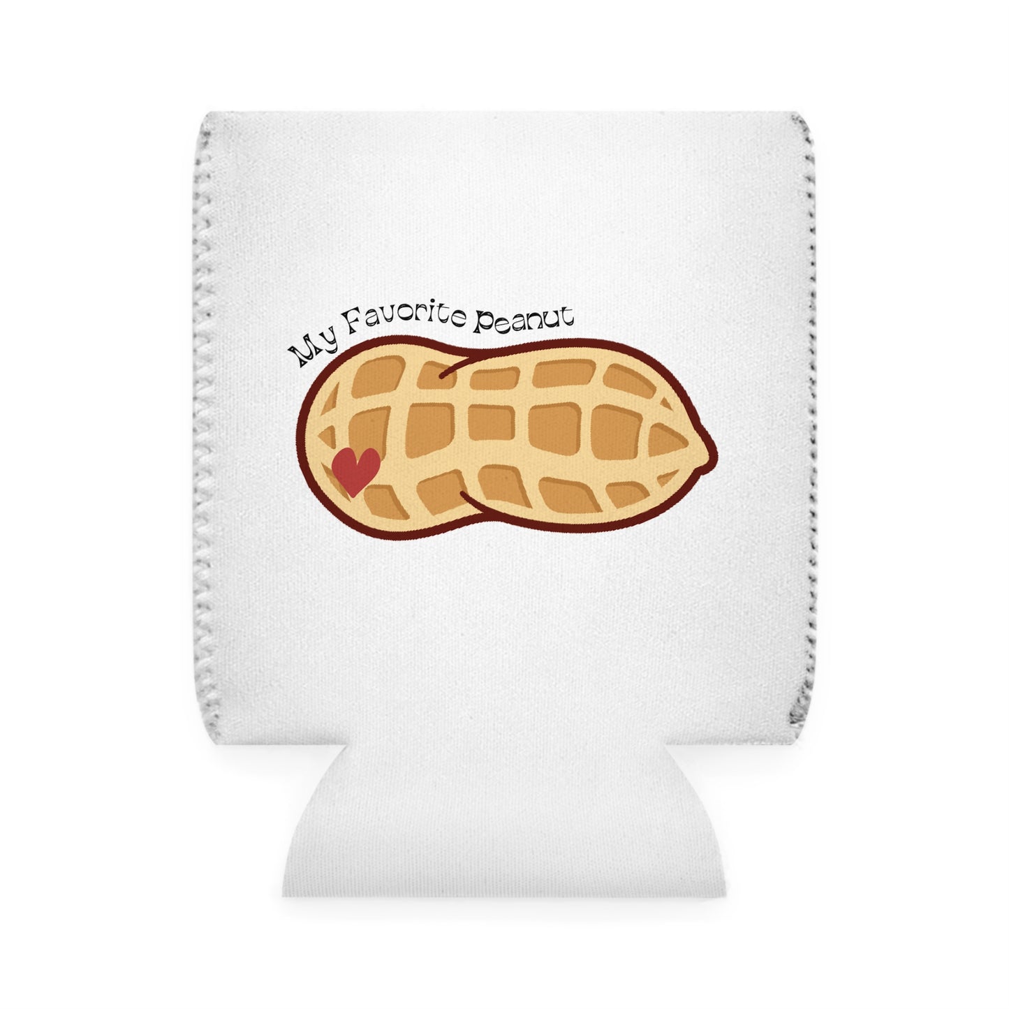 My Favorite Peanut Valentines Texas Flag Personalize Custom Name Can Cooler Sleeve