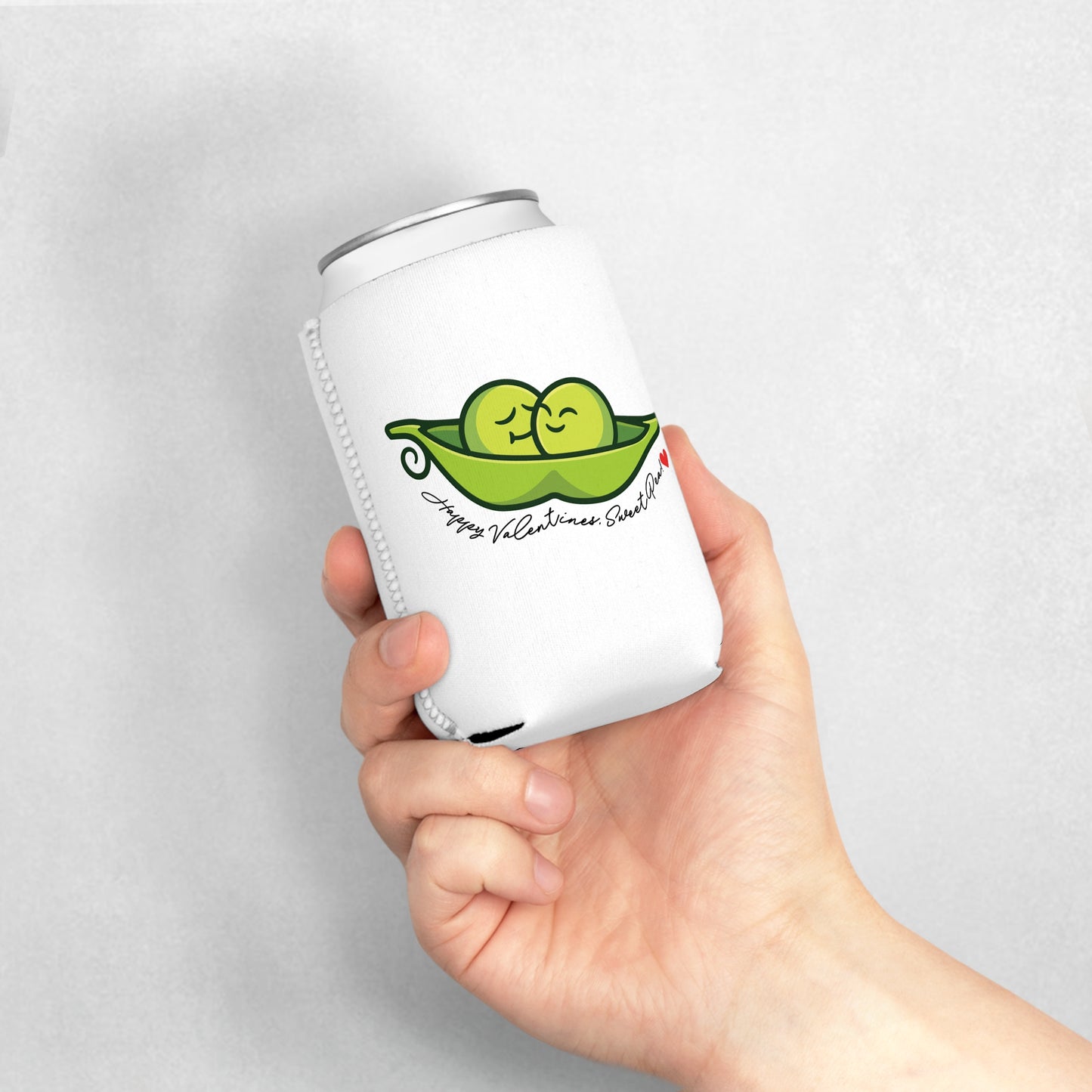 Sweet Pea Valentines Texas Flag Personalize Custom Name Can Cooler Sleeve