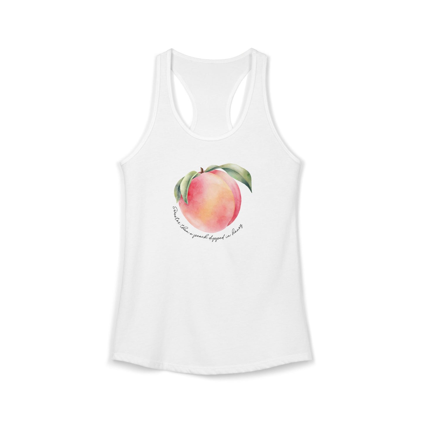 Sweeter Than A Peach In Honey Women's Ideal Racerback Tank