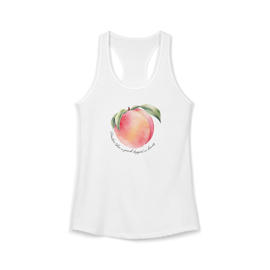Sweeter Than A Peach In Honey Women's Ideal Racerback Tank