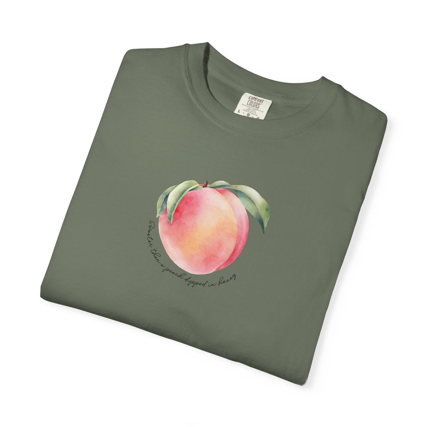 Sweeter Than A Peach In Honey Unisex Garment-Dyed T-shirt