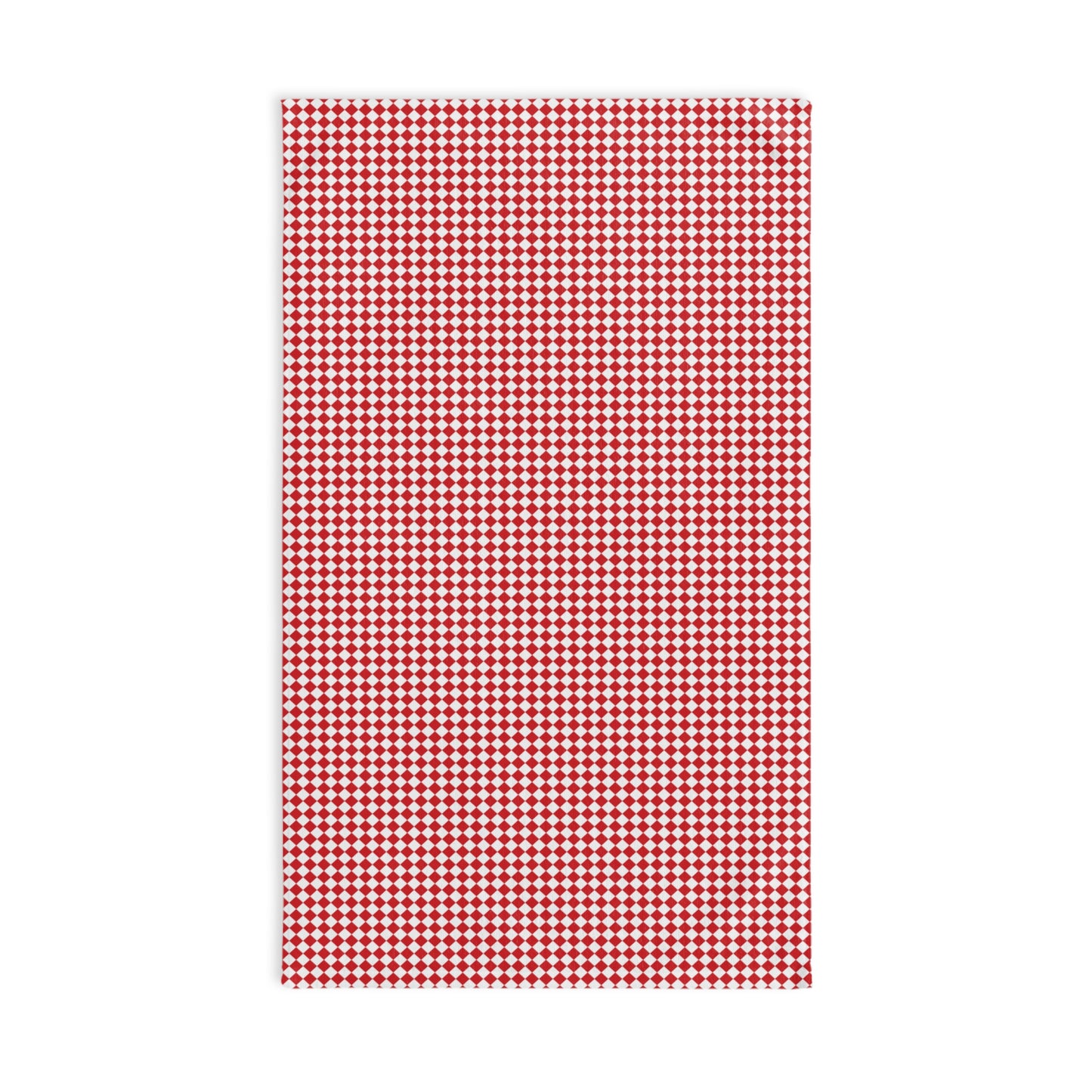 Red Argyle Hand Towel