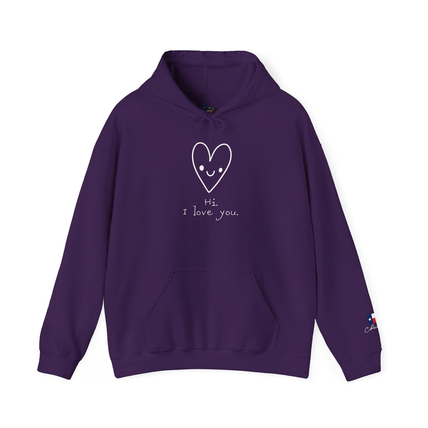 Hi. I Love You. Unisex Heavy Blend™ Hooded Sweatshirt