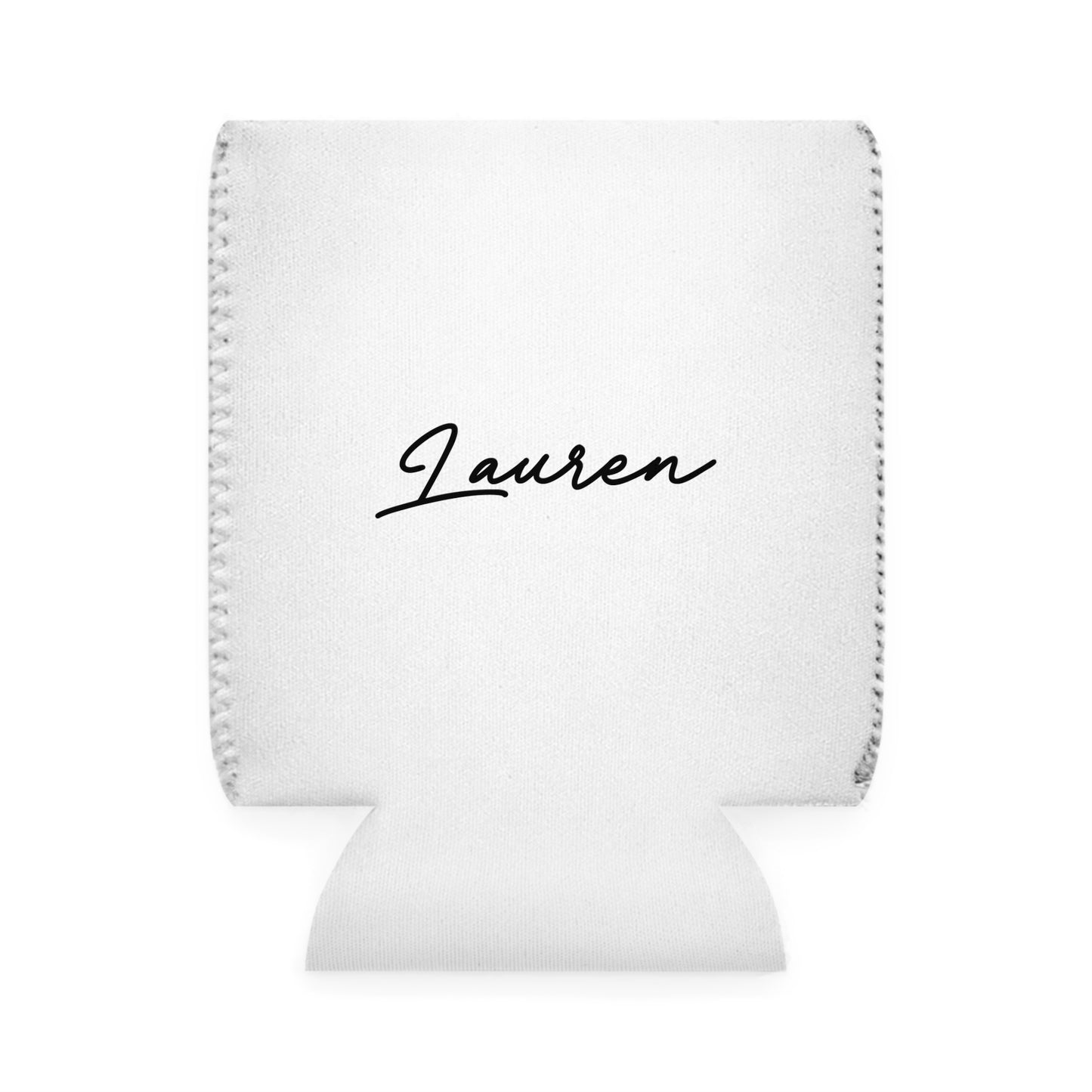 Hi. I Love You. Valentines Personalize Custom Name Can Cooler Sleeve