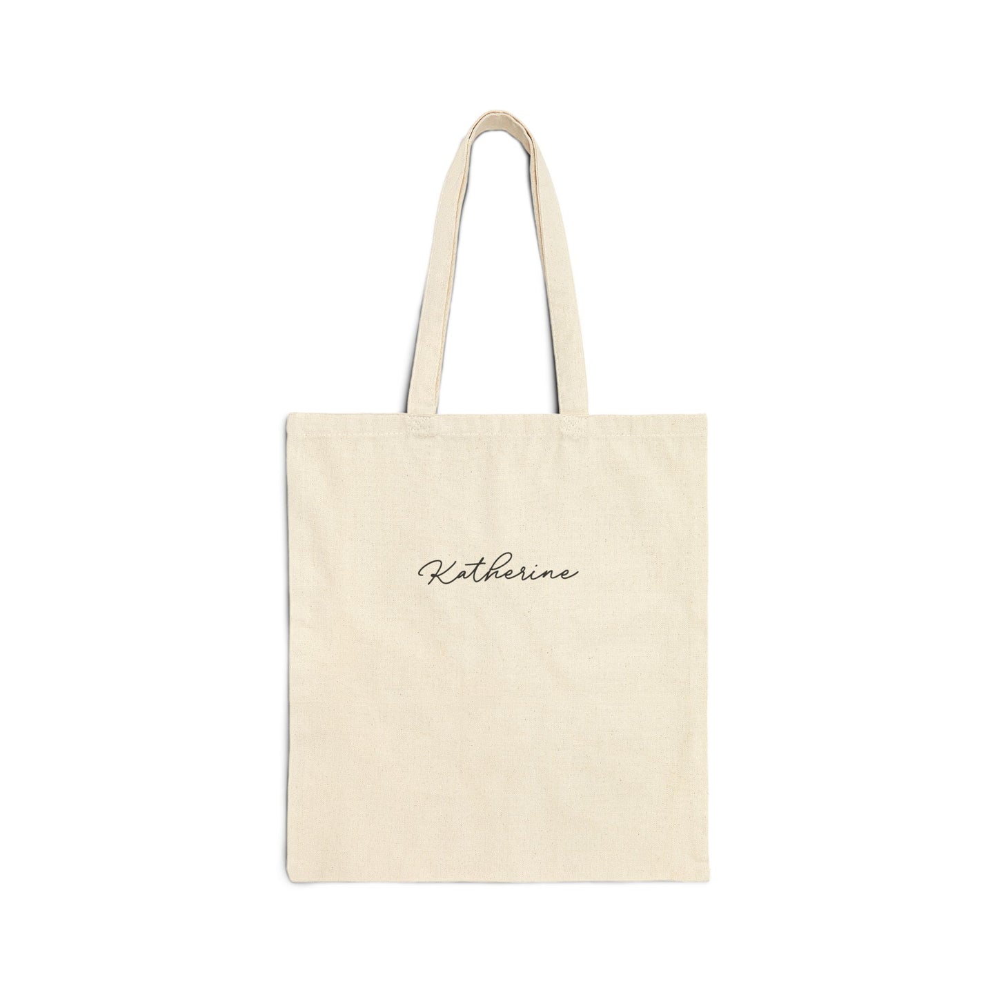 Sweet Pea Valentines Personalize Custom Name Cotton Canvas Tote Bag