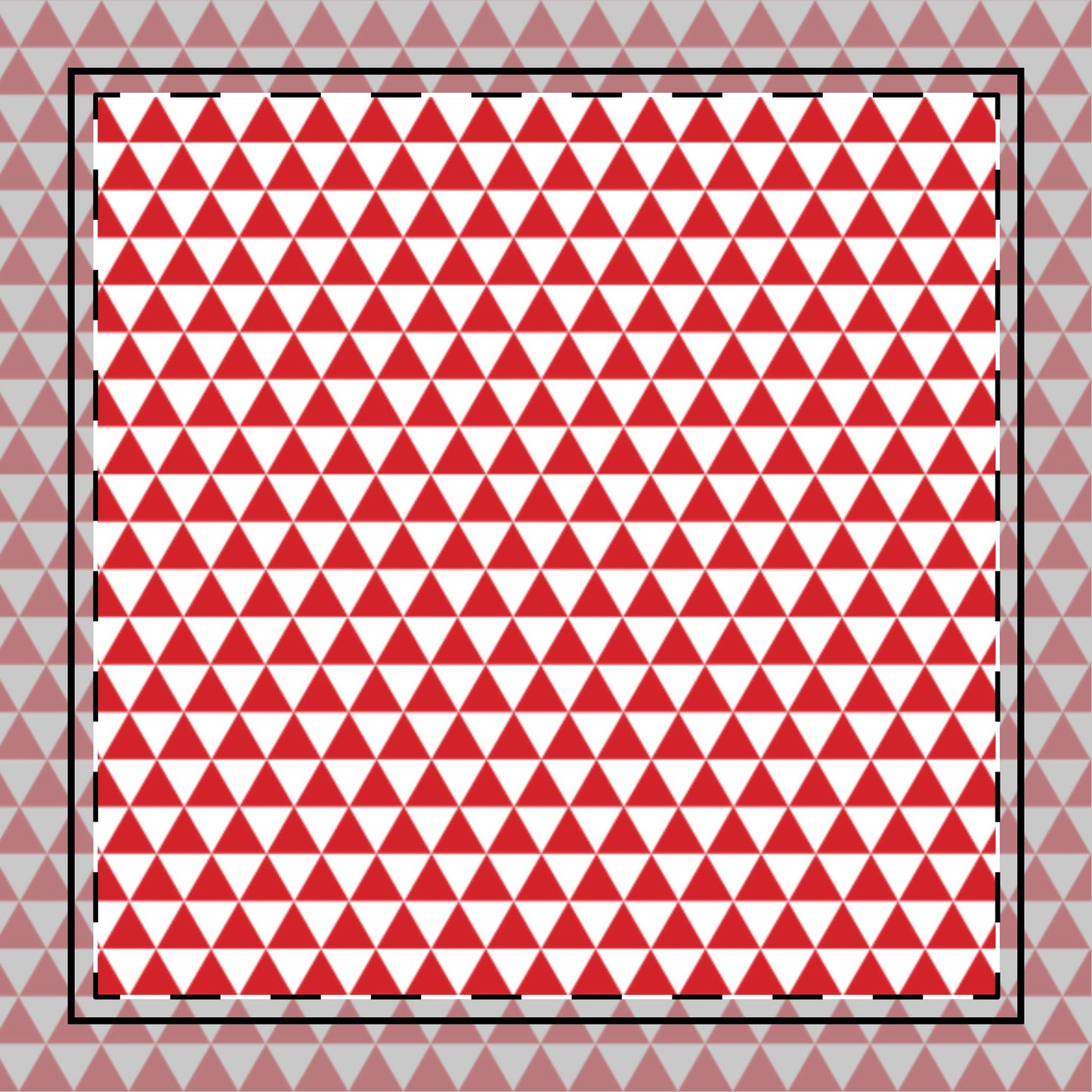 Red Triangles Cotton Twill Napkin