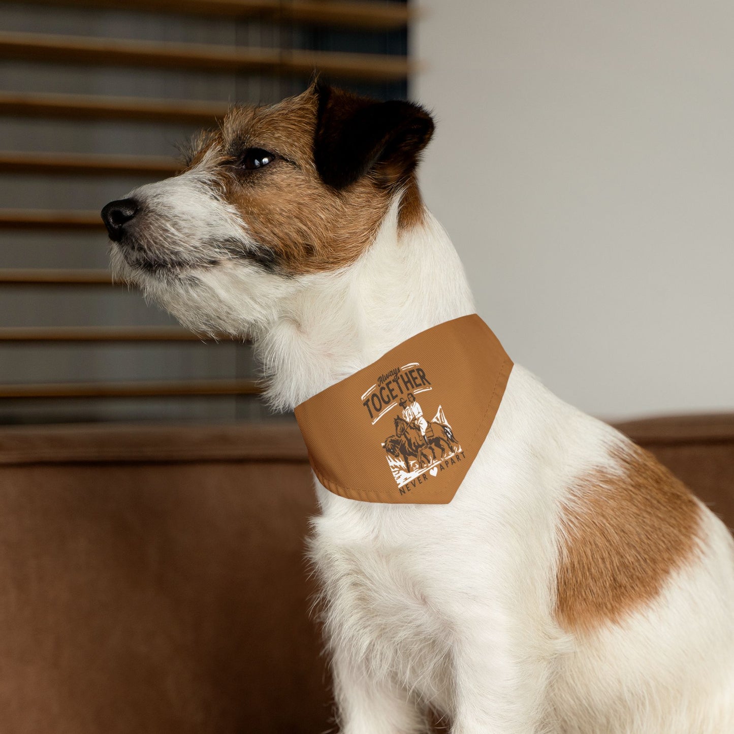 Always Together, Never Apart Clip-On Pet Bandana Collar