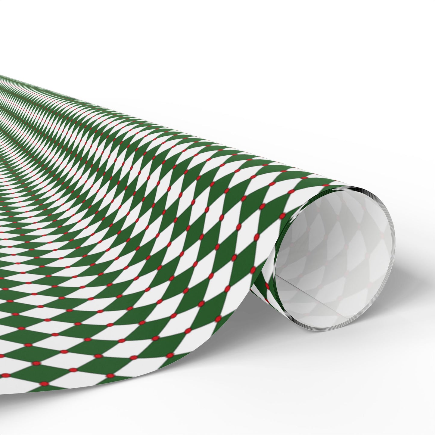 Nutcracker Drummer Green Argyle Wrapping Paper | Luxury Matte or Glossy Gift Wrap, 90gsm Fine Art Paper, 3 Sizes
