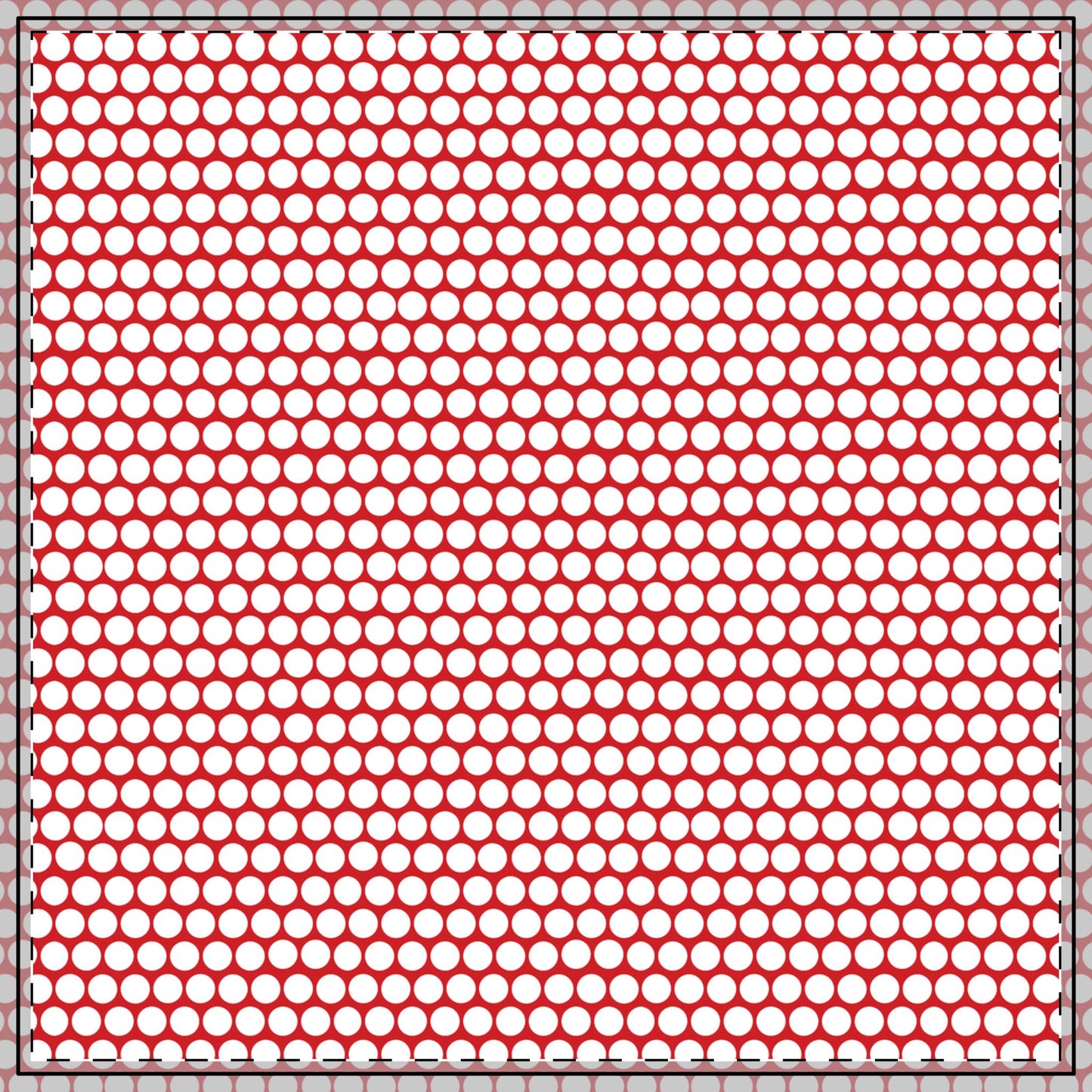 White Polka Dots on Red Square/Rectangle Tablecloths