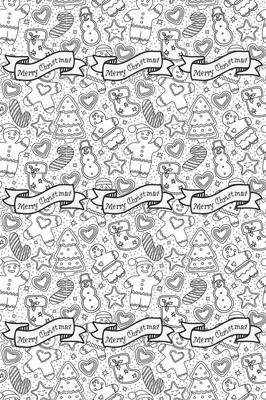 Christmas Cookies | Coloring Activity Wrapping Paper
