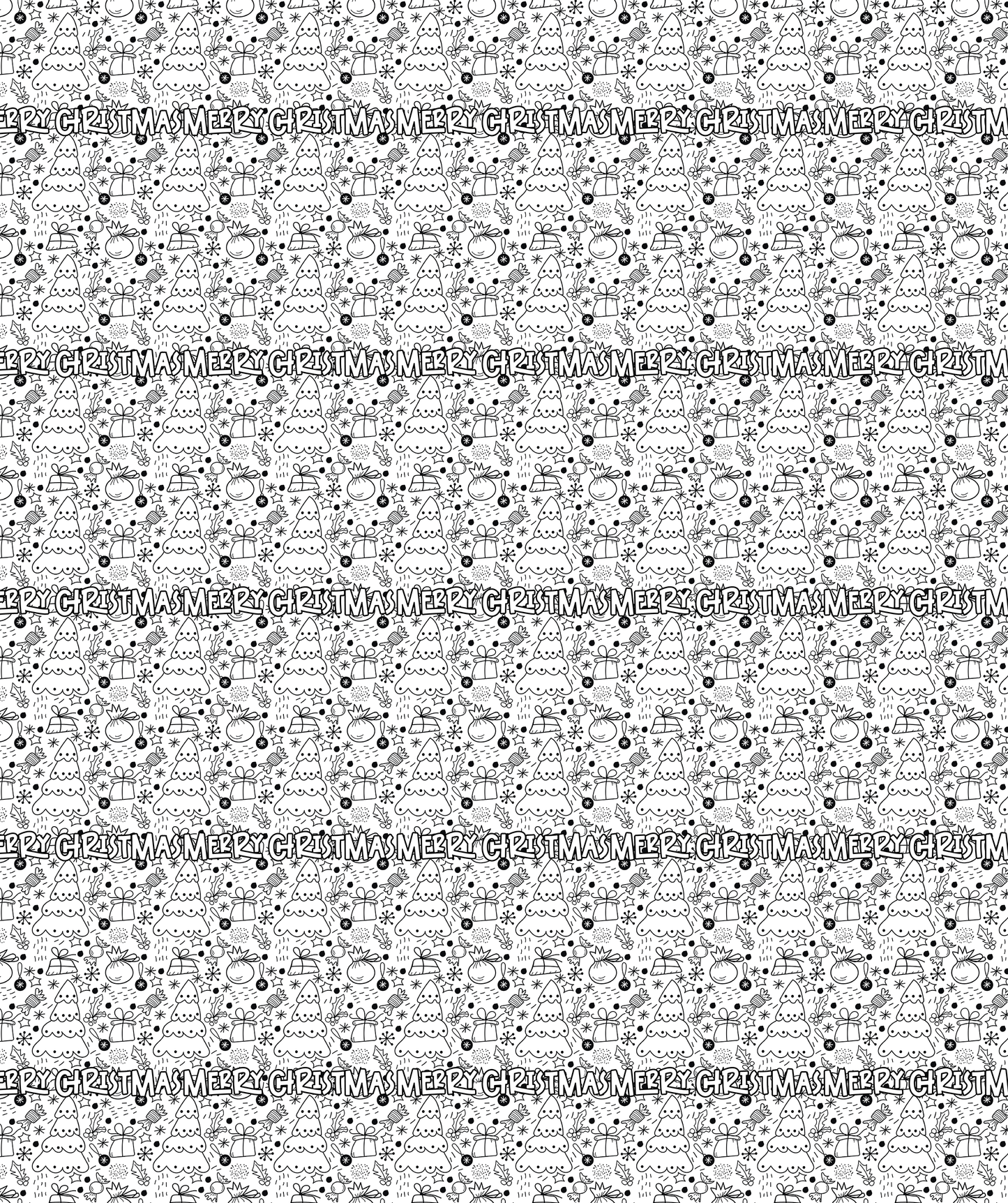 Christmas Party | Coloring Activity Wrapping Paper