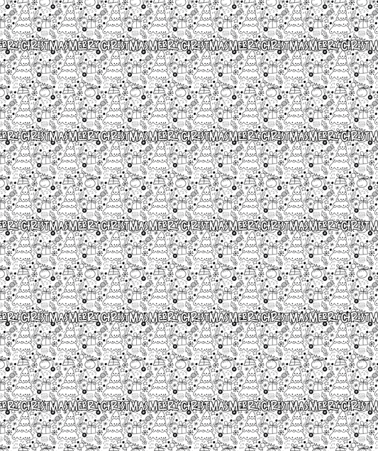 Christmas Party | Coloring Activity Wrapping Paper