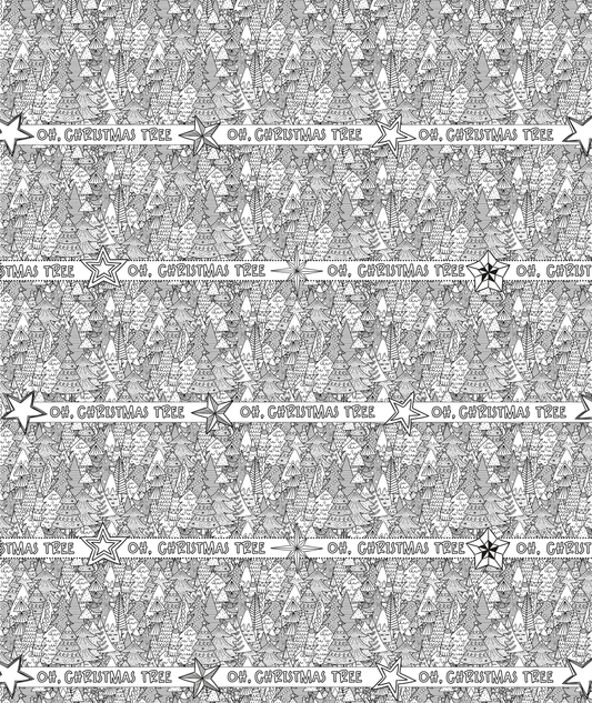 Oh, Christmas Trees | Coloring Activity Wrapping Paper