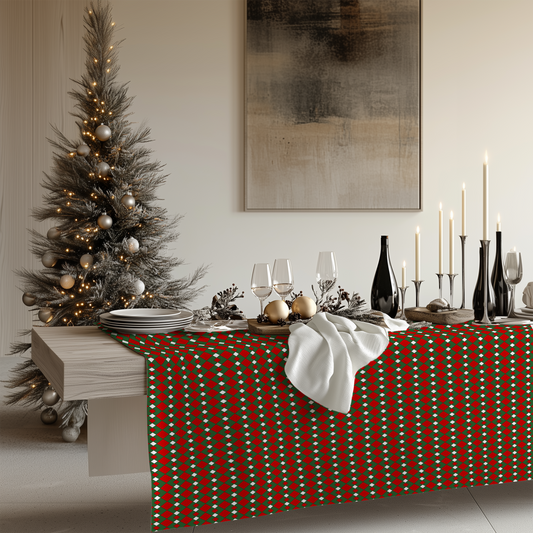 Christmas Fancy Argyle Square/Rectangle Tablecloths