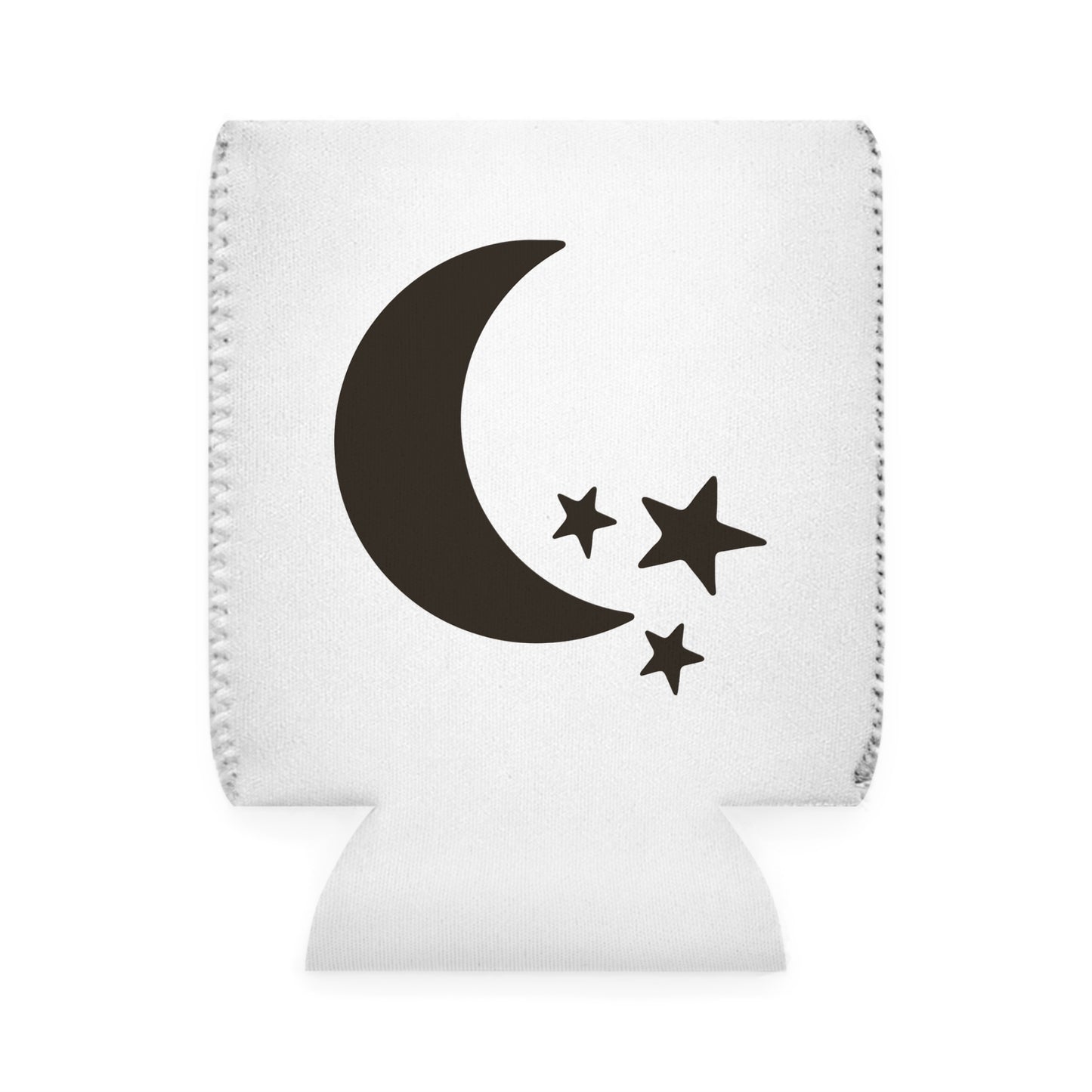 Moon & Stars Valentines Texas Flag Personalize Custom Name Can Cooler Sleeve