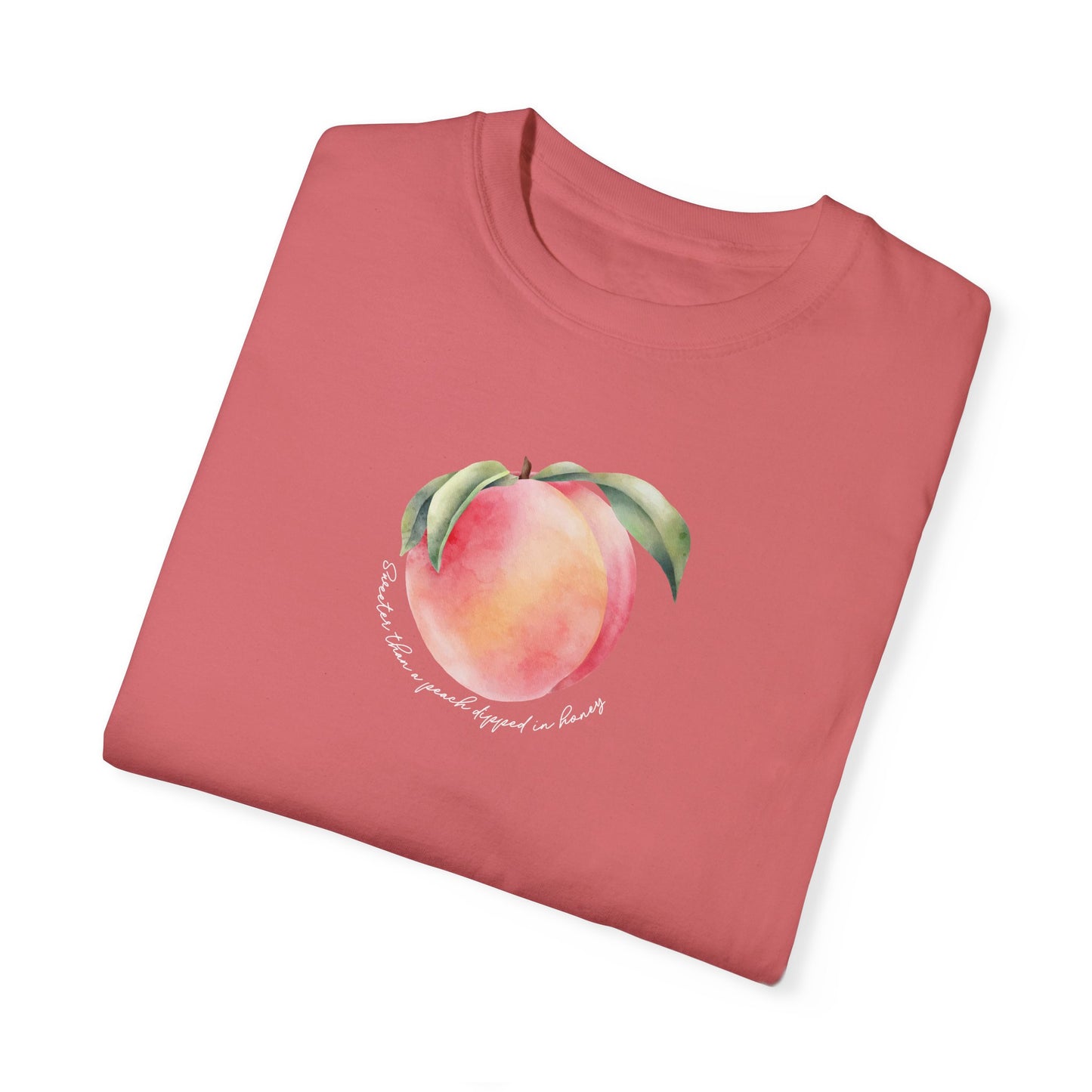 Sweeter Than A Peach In Honey Unisex Garment-Dyed T-shirt