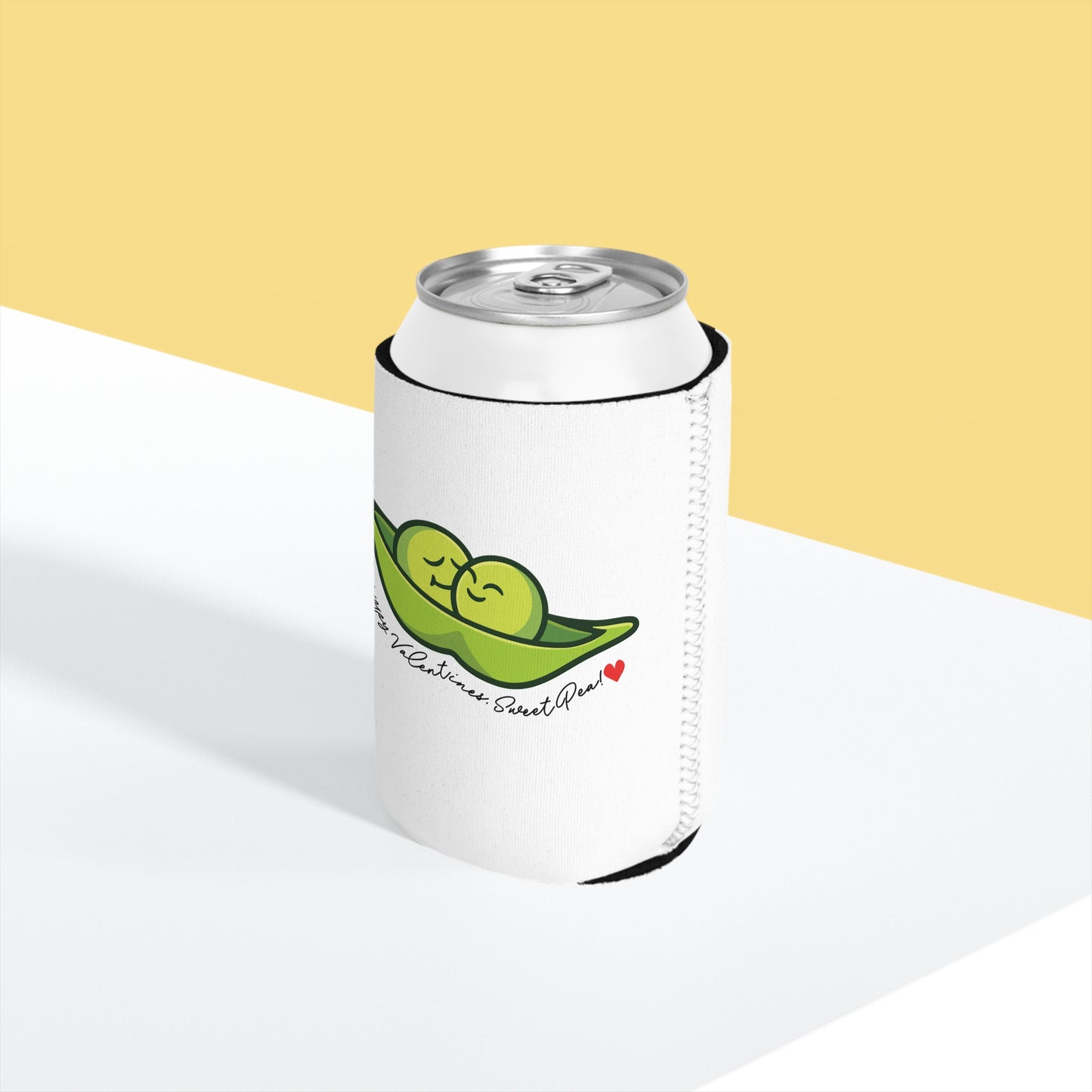 Sweet Pea Valentines Texas Flag Personalize Custom Name Can Cooler Sleeve