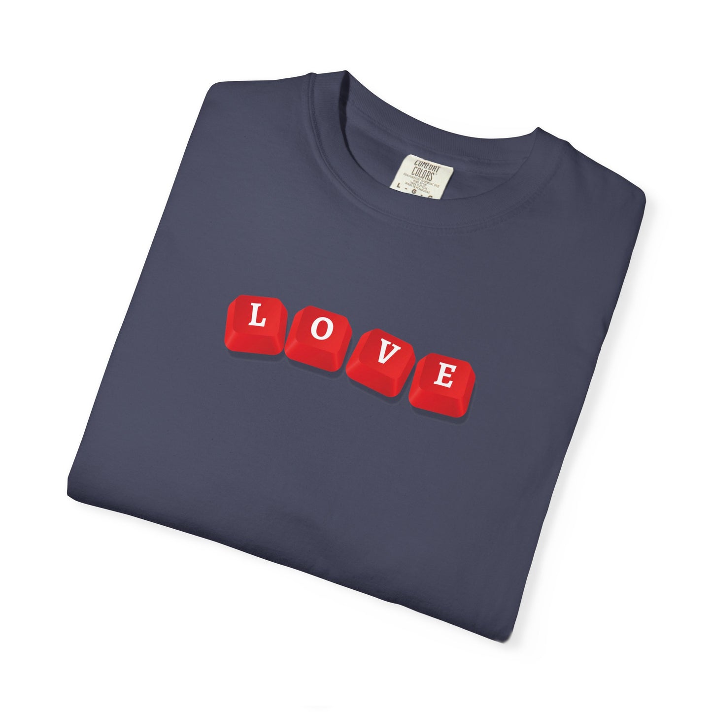 LOVE Key Caps Unisex Garment-Dyed T-shirt